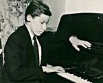 Photograph of Glenn Gould at the piano, c. 1946
