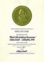 Certificate of election to the Hall of Fame of the National Academy of Recording Arts and Sciences, 1983