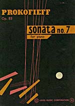 Cover of score, SONATA NO. 7 FOR PIANO, OP. 83, by Sergei Prokofieff