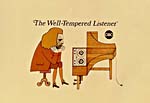 Promotional artwork for CBC-TV broadcast, THE WELL-TEMPERED LISTENER, 1970